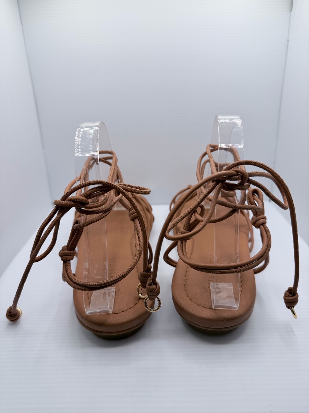 Ulla Johnson Freya Brown Knotted Leather Sandals Lace-Up Gladiator size 39.5 NWT - Picture 6 of 8